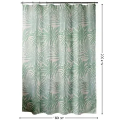Zasłona prysznicowa Tissia 180x200 cm liście * TENDANCE Outlet