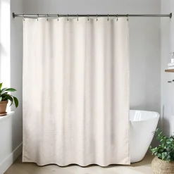 Zasłona prysznicowa 180x180cm beżowa Ivy * TENDANCE Clearance