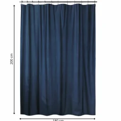 Zasłona prysznicowa 180x200 navy blue * TENDANCE Outlet