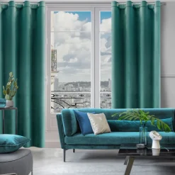 Zasłona ROSA 140x250 przelotki c. turkus * EUROFIRANY B.B. Choczyńscy Sp.J. Discount