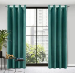 Zasłona ROSA 140x250 przelotki c. turkus * EUROFIRANY B.B. Choczyńscy Sp.J. Discount