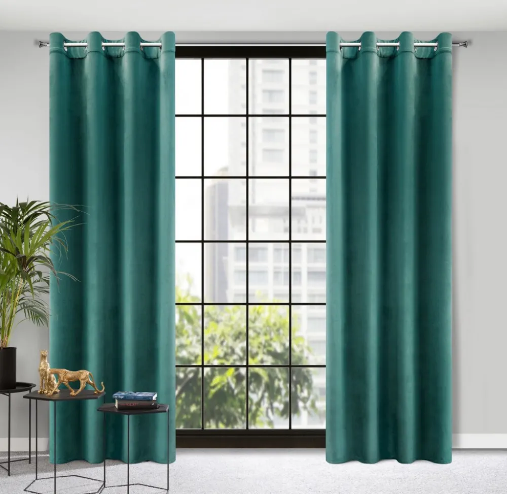 Zasłona ROSA 140x250 przelotki c. turkus * EUROFIRANY B.B. Choczyńscy Sp.J. Discount