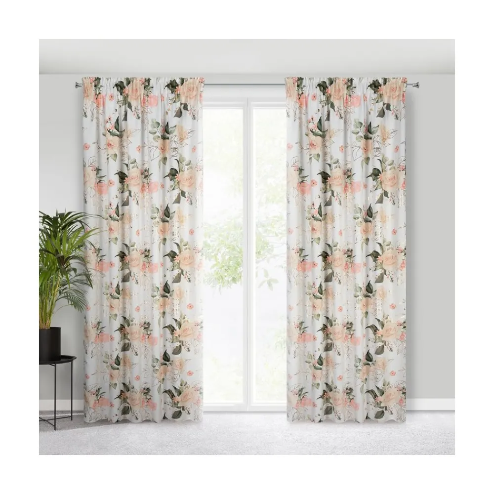 Zasłona ROSE 135x270 biały różowy * EUROFIRANY B.B. Choczyńscy Sp.J.
