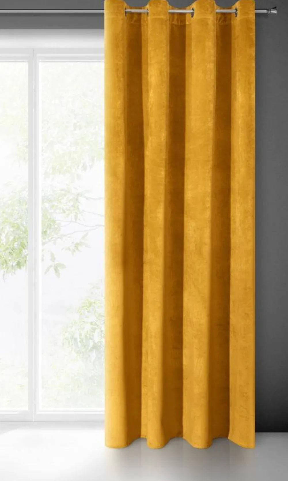 Zasłona VILLA gotowa 140x250 musztardowa * EUROFIRANY B.B. Choczyńscy Sp.J. Outlet