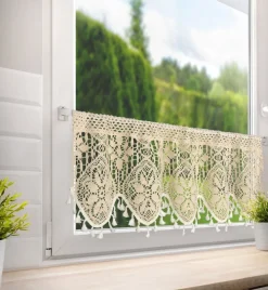 Zazdrostka MOLY 30x150 beżowa koronkowa * EUROFIRANY B.B. Choczyńscy Sp.J. New