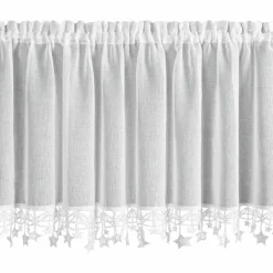 Zazdrostka świąteczna 60x150 cm biała gwiazdki * EUROFIRANY B.B. Choczyńscy Sp.J. Discount