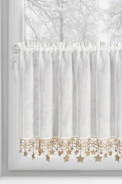 Zazdrostka świąteczna 60x150 cm biała złote gwiazdki * EUROFIRANY B.B. Choczyńscy Sp.J. Hot