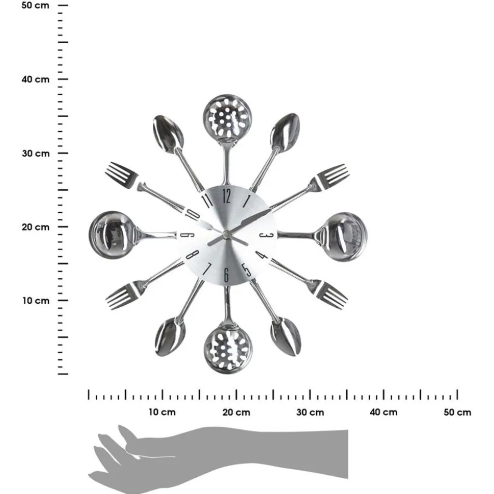 Zegar ścienny Cutlery 38 cm
