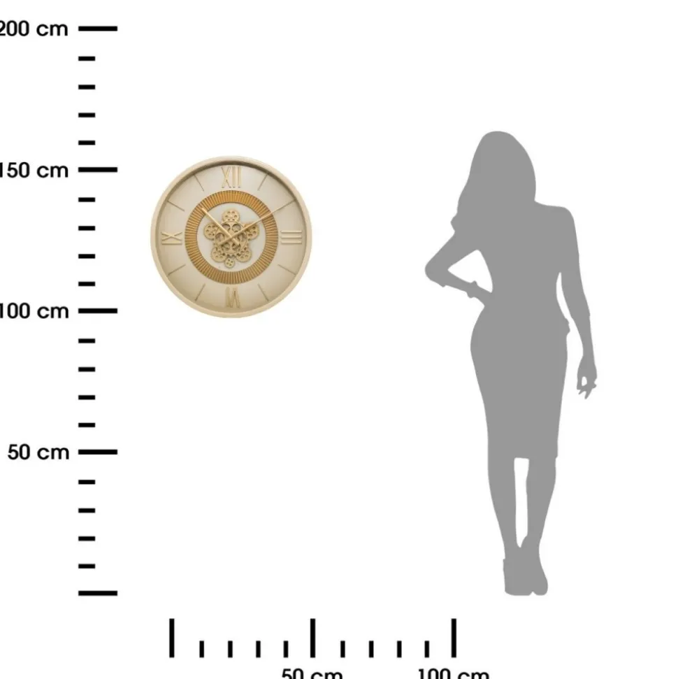 Zegar ścienny Giuliana 50 cm beżowy