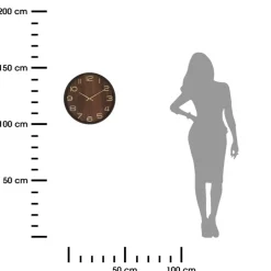 Zegar ścienny Ivana brązowy 38 cm