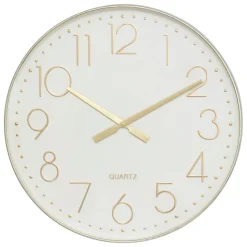 Zegar ścienny okragły 51cm biały Laure