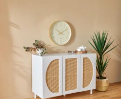 Zegar ścienny okragły 51cm biały Laure
