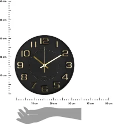 Zegar ścienny Doris 30 cm czarny * Atmosphera Hot