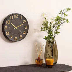Zegar ścienny Doris 30 cm czarny * Atmosphera Hot