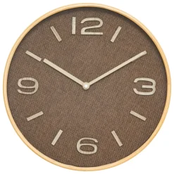 Zegar ścienny okragły 30cm brązowy Ellis * Atmosphera Clearance