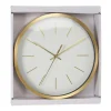 Zegar ścienny okrągły biało złoty 25 cm * H&S Decoration Sale