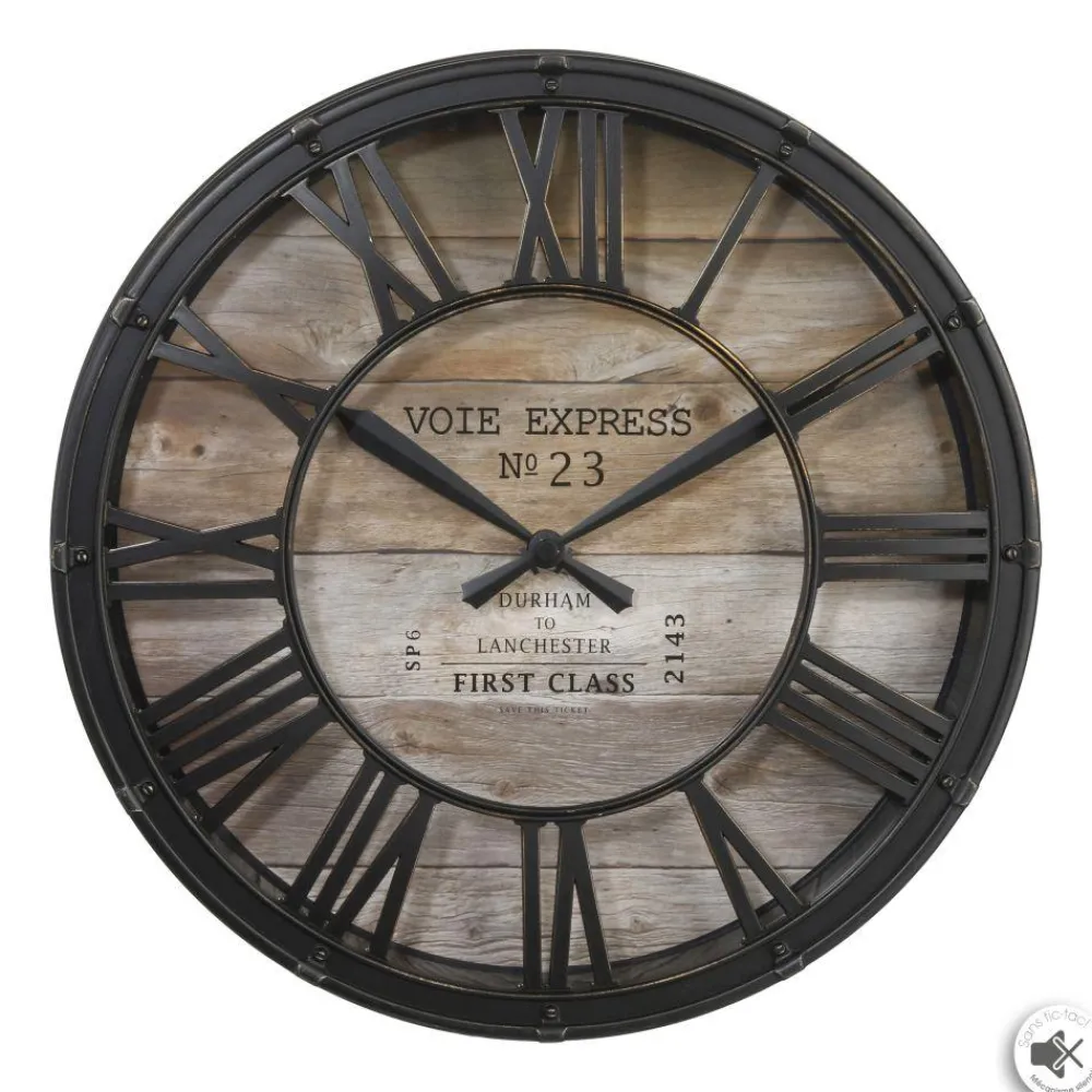 Zegar ścienny vintage brązowy 39 cm * Atmosphera Best