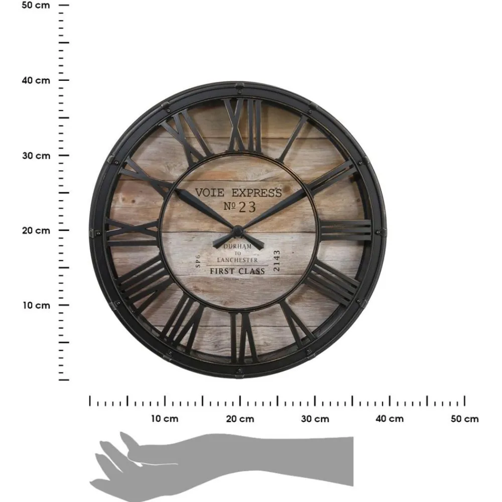 Zegar ścienny vintage brązowy 39 cm * Atmosphera Best