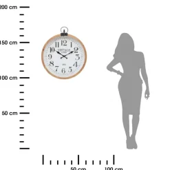 Zegar ścienny Yago beżowy 57 cm * Atmosphera Hot