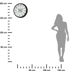 Zegar ścienny z ruchomymi zębatkami 50,5 cm * HowHomely Clearance