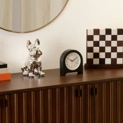 Zegar z budzikiem Cedo czarny * Atmosphera Discount