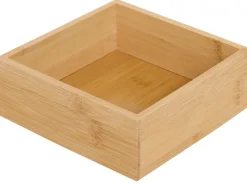 Zestaw 4 bambusowych organizerów do szuflad