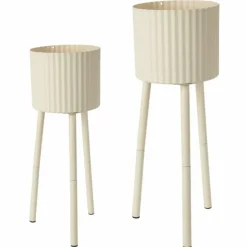 Zestaw 2 donic na stojakach Nordic Bloom White