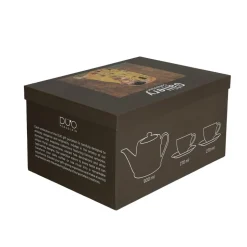 Zestaw 2 filiżanek 270 ml z dzbankiem i z zaparzaczem Klimt THE KISS 900 ml