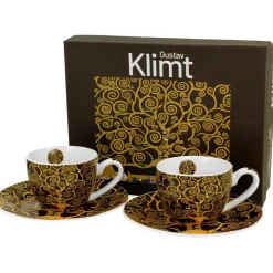 Zestaw 2 filiżanek espresso Klimt Tree Of Life 90 ml