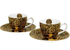 Zestaw 2 filiżanek espresso Klimt Tree Of Life 90 ml