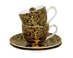 Zestaw 2 filiżanek espresso Klimt Tree Of Life 90 ml