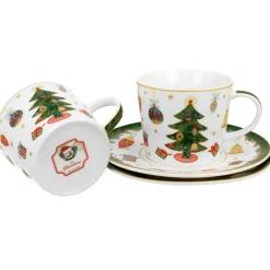 Zestaw 2 filiżanek z motywem świątecznym Christmas Tree 250 ml