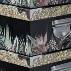 Zestaw 6 kartonowych pudełek Lady Jungle czarne