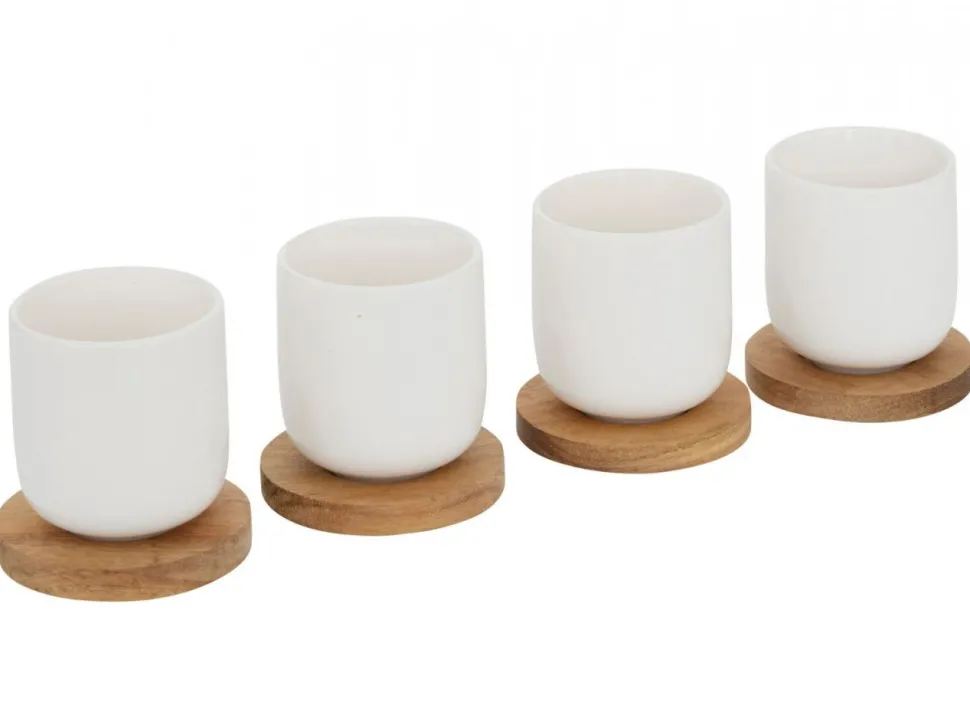Zestaw 4 kubków do espresso 100 ml Elegance