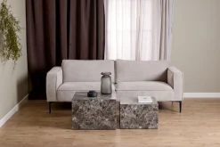 Zestaw 2 stolików kawowych Dice imitacja marmuru
