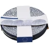 Zestaw 4 szt talerzy porcelanowych Blue Mosaic
