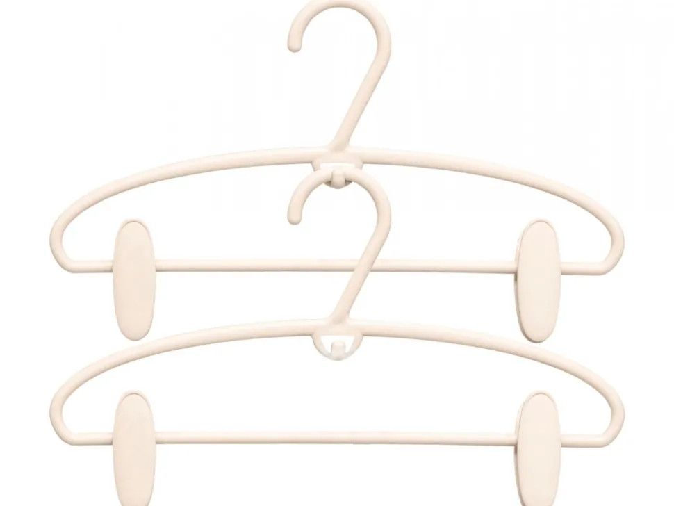 Zestaw 4 wieszaków Hangclip beż
