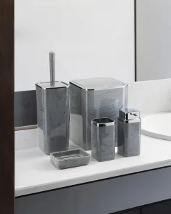 Zestaw łazienkowy 5 el Gris kwadratowy