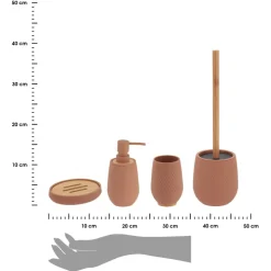 Zestaw łazienkowy 4 el Tova Cappuccino