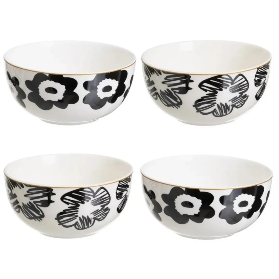 Zestaw ceramicznych misek Pansy 4x700 ml