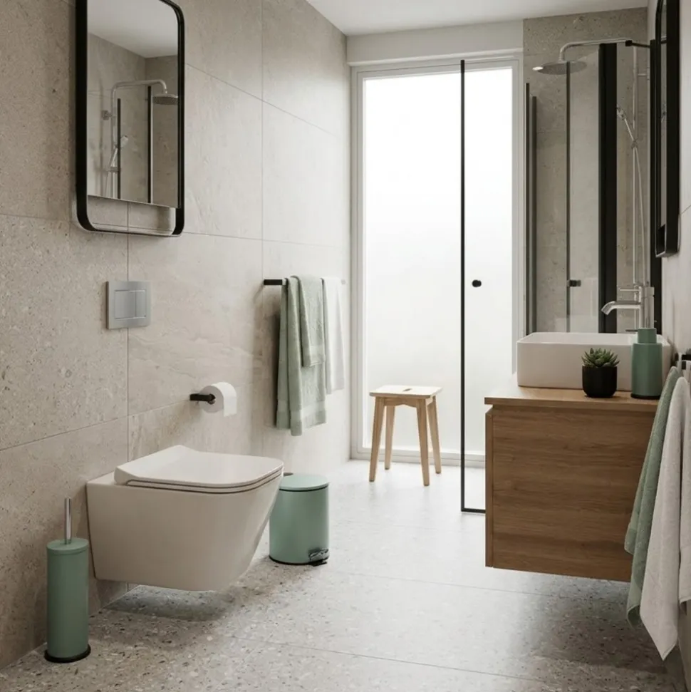 Zestaw do łazienki 2 elementy Matte Mint