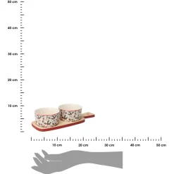Zestaw do serwowania porcelanowy 3 elementy
