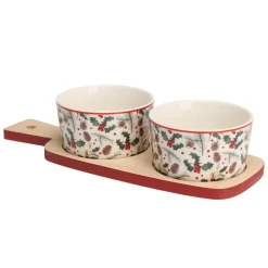 Zestaw do serwowania porcelanowy 3 elementy