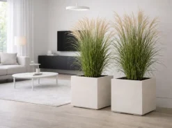 Zestaw donic na kółkach Betonique 40 cm beton beż 2 szt