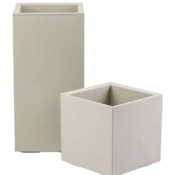Zestaw donic na kółkach Betonique Słupek beton beż 2 szt
