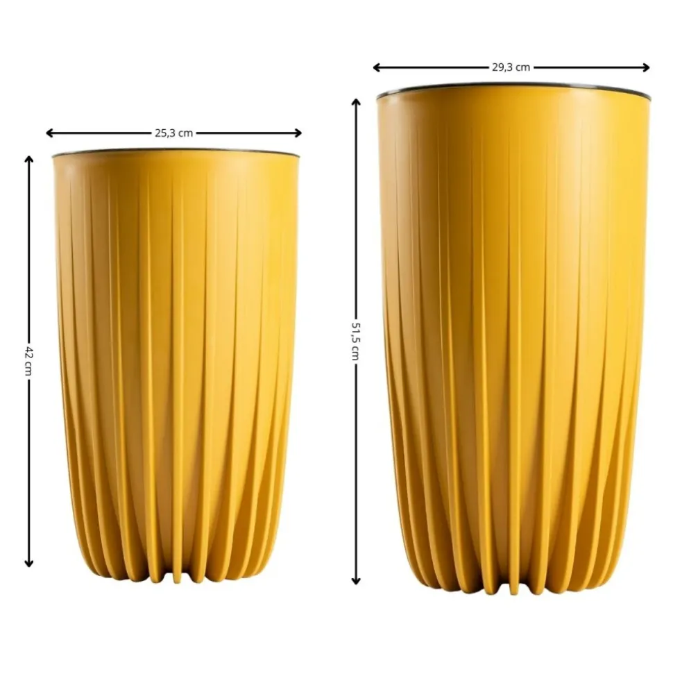 Zestaw donic Stripped Wysokie musztardowe 2 szt