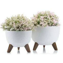 Zestaw doniczek Rosa linea Eco recykling białe