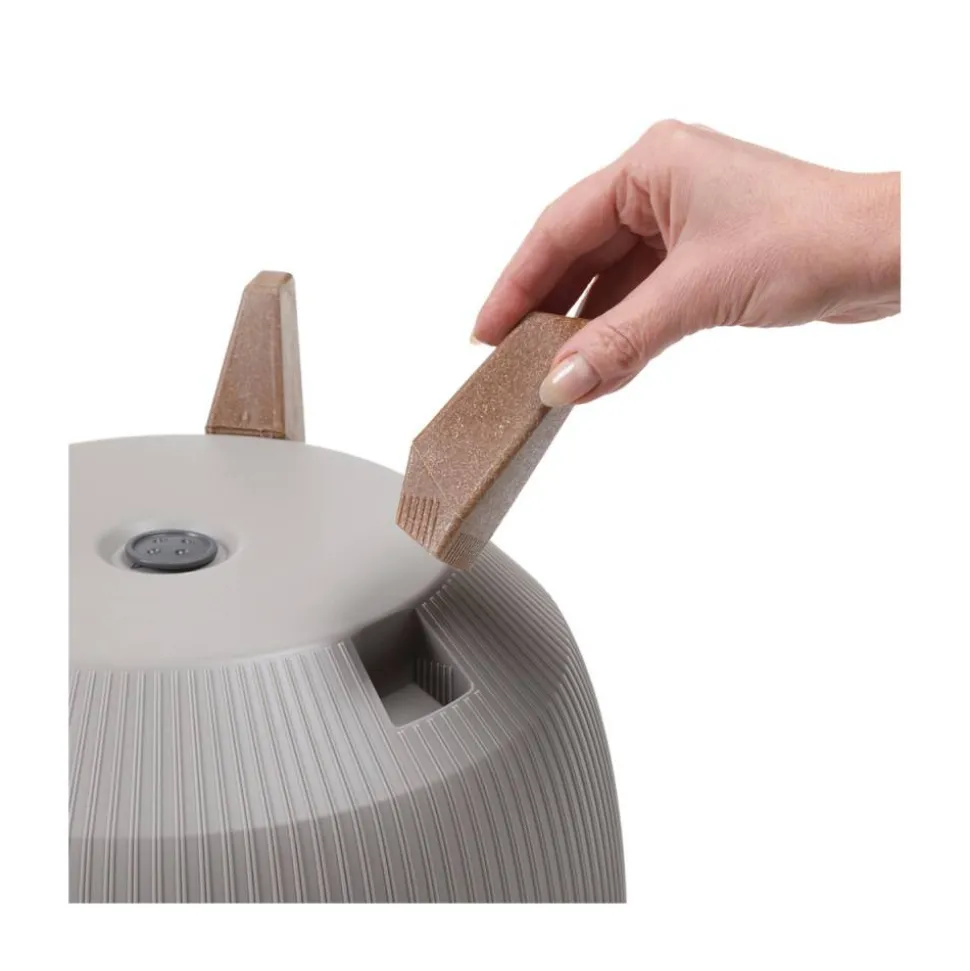 Zestaw doniczek Rosa linea Eco recykling białe