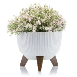 Zestaw doniczek Rosa linea Eco recykling białe