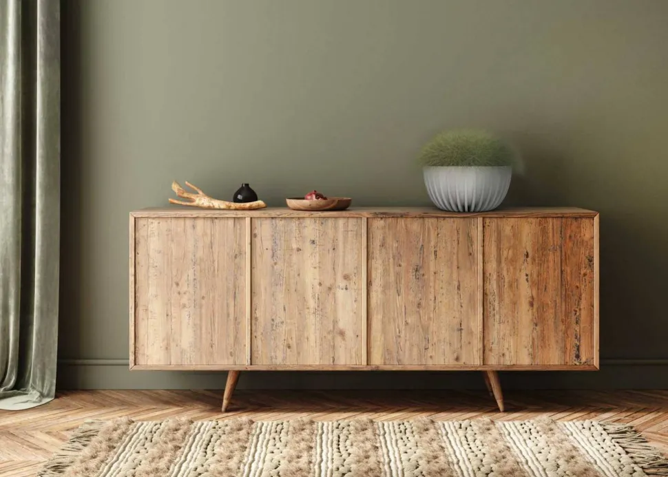 Zestaw doniczek Stripped Eco recykling białe